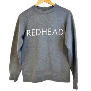 Brunette The Label Redhead Grey Crewneck Sweatshirt Size XS / S